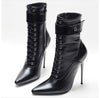 Made To Order Men’s High Stiletto Heel Pointed Toe Ankle Boots - NansUniqueShop4Men