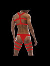 Harness Straps Underwear Men Sexy Bondage Lingerie Long Socks Leg Belt Briefs Elastic Erotic Fetish Costume Hombre Stockings Set - NansUniqueShop4Men
