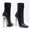 Made To Order Men’s High Stiletto Heel Pointed Toe Ankle Boots - NansUniqueShop4Men