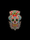 Bearded Sugar skull Small Iron on Patch Patch Biker Iron or Sew on Patch Biker Sew on Patch Jean Embroidery Patch Rider Patch