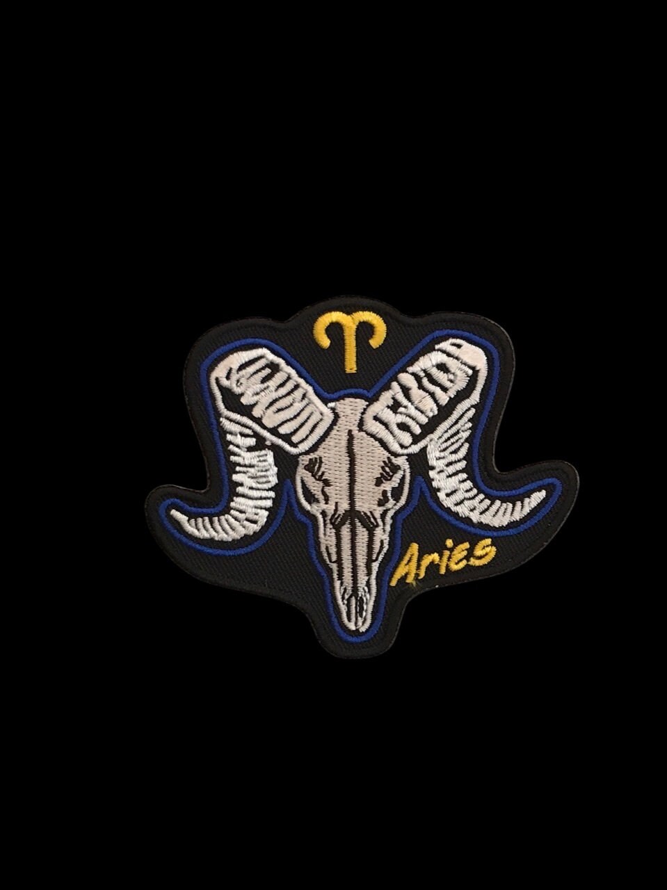 Aries Zodiac Patch Vintage Iron On Patch Jacket Sew on Patch Biker Sew on Patch Jean Embroidery Patch Rider Patch Custom Patch