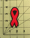 AIDS Awareness Ribbon Iron On Patch Jacket Sew on Patch Biker Sew on Patch Jean Embroidery Patch Rider Patch Custom Patch
