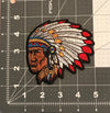 Native Head Dress Patch Vintage Iron On Patch Jacket Sew on Patch Biker Sew on Patch Jean Embroidery Patch Rider Patch Custom