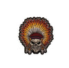 Native Skull Head Dress Patch Vintage Iron On Patch Jacket Sew on Patch Biker Sew on Patch Jean Embroidery Patch Rider Patch