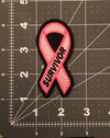 Breast Cancer Awareness Ribbon Patch Jacket Sew on Patch Biker Sew on Patch Jean Embroidery Patch Rider Patch Custom Patch
