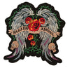 Large Fallen Angel Back Patch Biker Iron or Sew on Patch Biker Sew on Patch Jean Embroidery Patch Rider Patch Custom Patch
