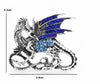 Walking Blue Wing Dragon Brooch Pins Vintage Crystal Jewelry Badge Men Suit Brooches Accessories