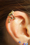 Frog Ear Cuffs Gold Ear Cuff Clip Earrings For Women Earcuff No Piercing Fake Cartilage Animal Earrings