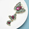 Big Rhinestone Butterfly Brooches For Women Vintage Palace Style 3 Butterfly Insects Party Casual Brooch Pins Gifts