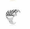 Creative Punk 3D Hand Skeleton Metal Ear Clip Ancient Gold Silver Color Personality Fashion Jewelry Women Girl Gifts