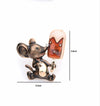 Lovely Mouse Eating Ice Cream Brooches Women Alloy Enamel Animal Brooch Pins Gifts