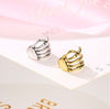 Creative Punk 3D Hand Skeleton Metal Ear Clip Ancient Gold Silver Color Personality Fashion Jewelry Women Girl Gifts
