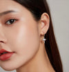 Single Accent Pure 925 Sterling Silver Fashion Love Sword Stud Earring For Women Silver Earrings Jewelry