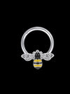 Bee Design Stainless Steel Nose Ring For Women Men Cute Animal Hoop Nose Piercings 16g Ear Helix Cartilage Piercing