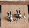 Single Accent S925 Sterling Silver Retro Punk Rabbit Personality Piece Accent Earrings Gift For Him