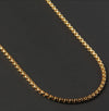 Classic 2MM Black or Silver Box Chain Necklace Men Titanium Steel Chain Necklace For Men Jewelry Gift
