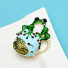 NEW ARRIVAL Enamel Tadpole And Frog Brooches For Women Unisex Animal Causal Office Brooch Pins Gifts
