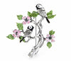 NEW ARRIVAL Retro Flower Tree Bird Brooches For Women Lady Beauty Singing Bird Party Casual Brooch Pin Gifts