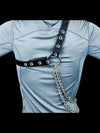 Fetish Harness Belts Men Adjustable Gothic Faux Leather Tops Body Chain Bondage Harness Straps Punk Rave Costumes - NansUniqueShop4Men