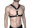Male Lingerie Leather Harness Mens Adjustable Gay BDSM Clothing Sexual Body Chest Harness Belt Mens Leather H Bulldog Chest Harness - NansUniqueShop4Men