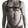 Sexy Mens Leather Harness Adjustable Sexual Chest Bondage Erotic Leather Dress Tops Sex Accessories Rave Costumes Fetish Wear - NansUniqueShop4Men
