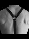 Body Harness Man Fetish Wear Black Faux Leather Suspenders For Adults Modern Wedding Groomsmen Gift - NansUniqueShop4Men