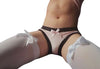 Sexy Stockings Over Knee Men&#39;s Stocking Boy Friend Erotic Hosiery White Black Bow Stockings Man Underwear Exotic Apparel - NansUniqueShop4Men