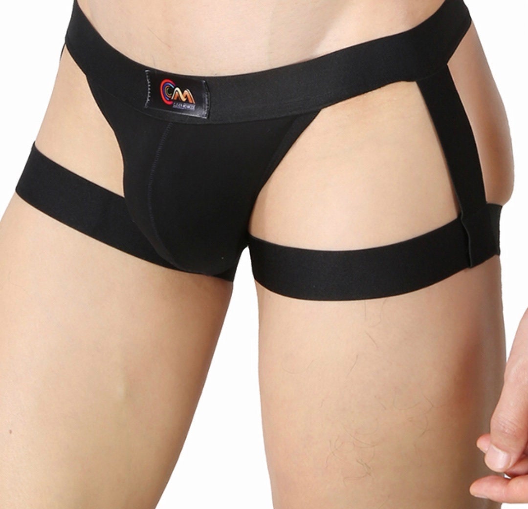 Sexy Strap Underwear Briefs Men's Sexy Comf Bikini Thigh Suspender Trunk Shorts Underwear Underpants - NansUniqueShop4Men
