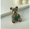 NEW ARRIVAL Rhinestone Crystal Bear Brooch Cartoon Animal Corsage Lapel Pins Sweater Suit Collar Pin Badge Brooches
